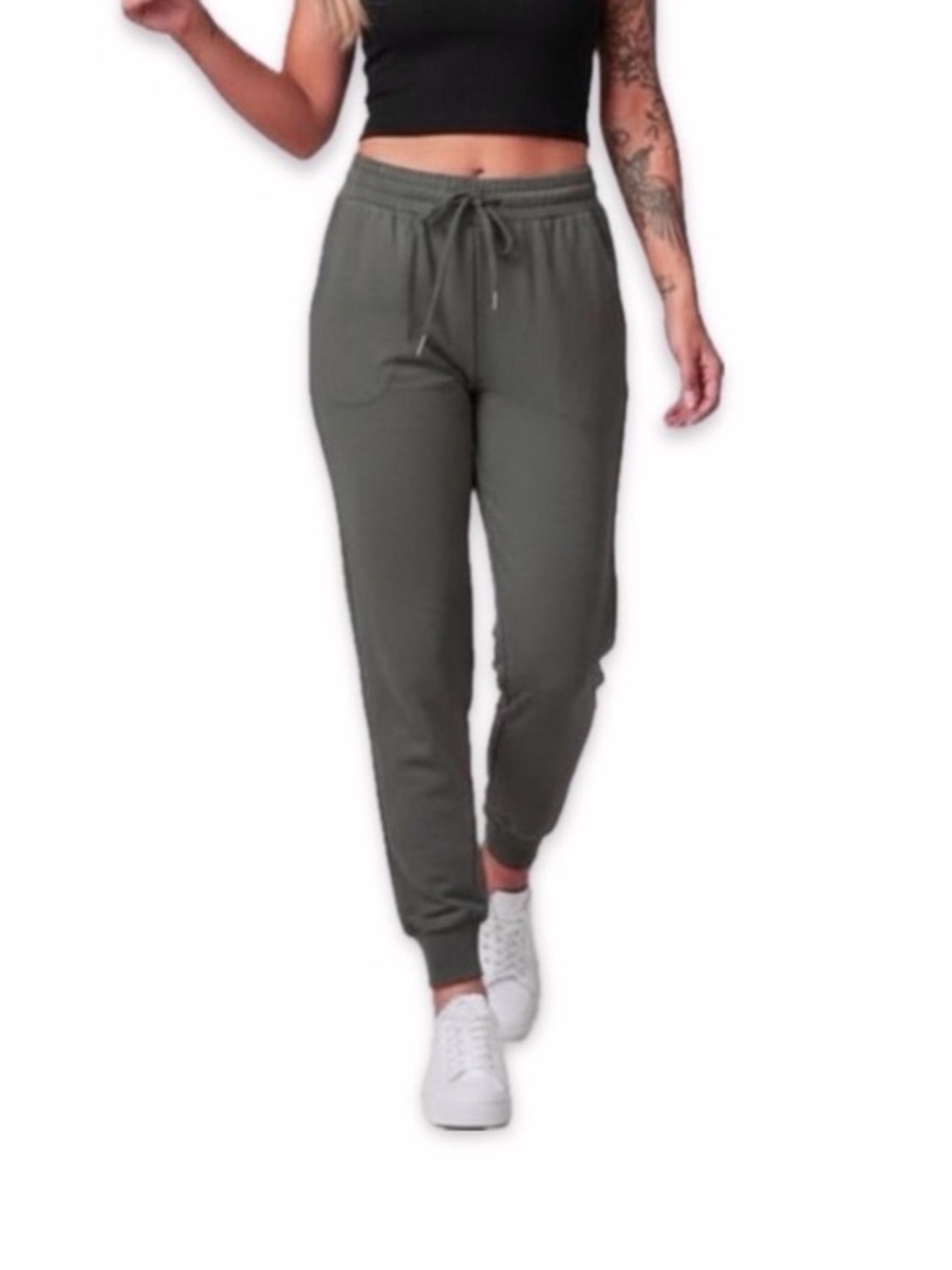 Aritzia Wilfred Buffon Crepe Jogger Pants Gray Size M